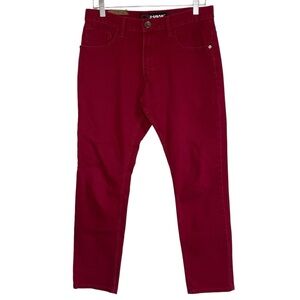 Vintage Y2K Tony Hawk Solid Red Skinny Slouch Denim Skater Jeans